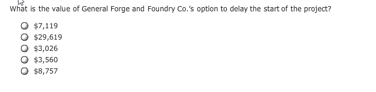 THANK YOU! General Forge and Foundry Co. is considering a three-year project