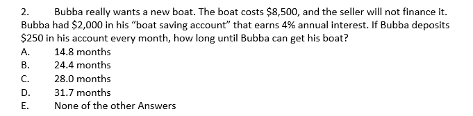 How would you solve this using a ba2+ financial calculator? What are