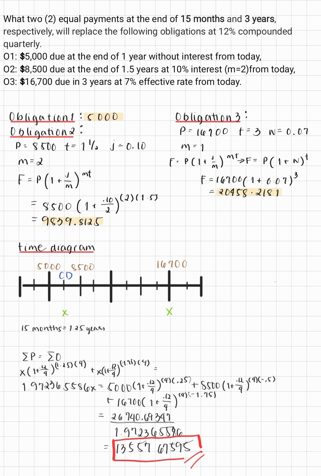  Is my solution and answer correct? If not, why? What two
