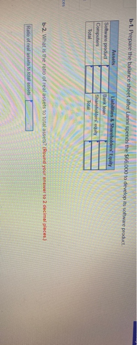 owns computer equipment worth $31.000 and has cash on hand of $18,000