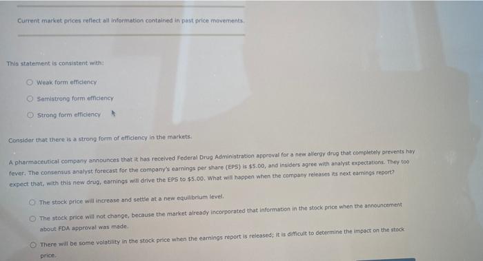 efficient markets hypothesis holds only if all investors are rational True False