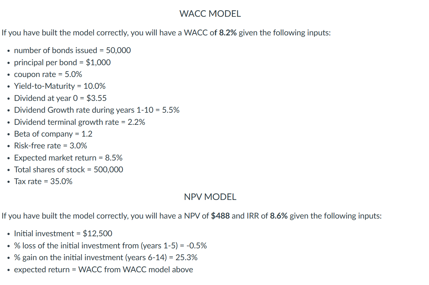 I need help making this model on excel If you have built
