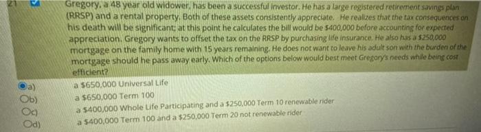 investor. He has a large registered retirement sans plon (RRSP) and a