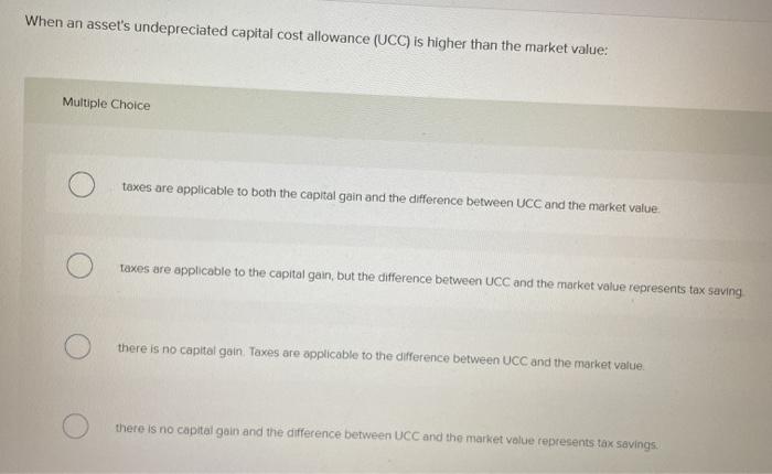 the half-rate rule to the CCA effects from a salvage value because: