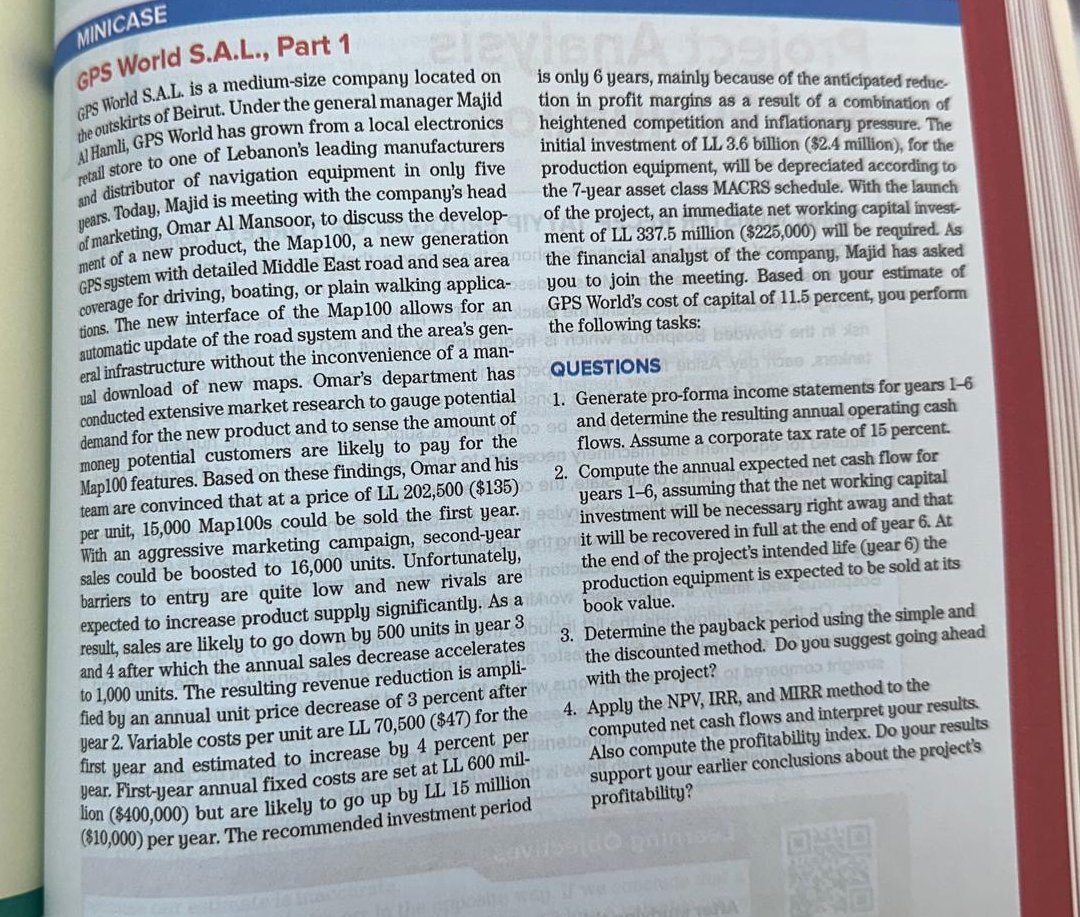  (Please answer the qustion manually) World S.A.L., Part 1 GPS World