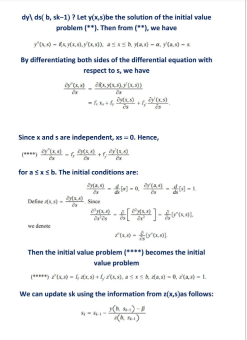 sxsb, y(a) a and y(b) - B. When f(x, y, y' )is