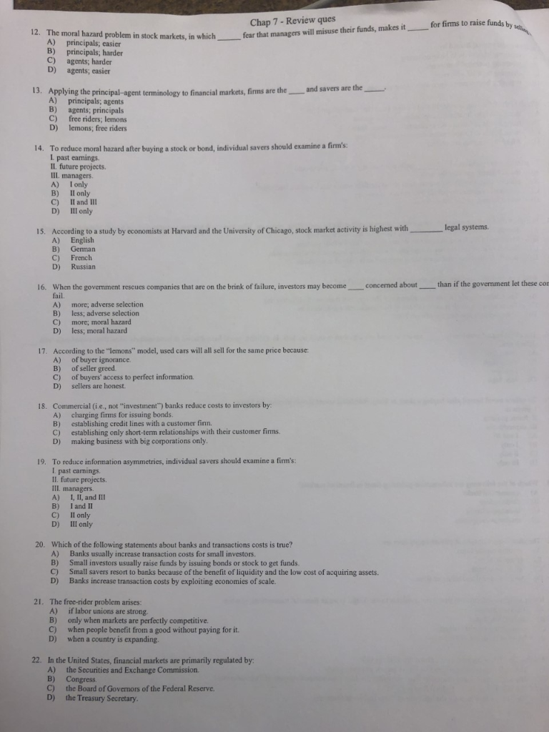  Chap 7 - Review ques fear that managers will misuse their
