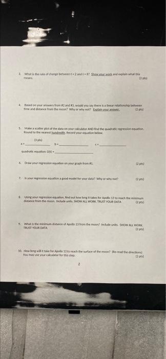 the moon toslingshot the astronauts back to Earth. As Historytells, option (2)