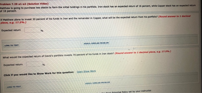  Problem 7.29 al-a2 (Solution Video) Matthew is going to purchase two