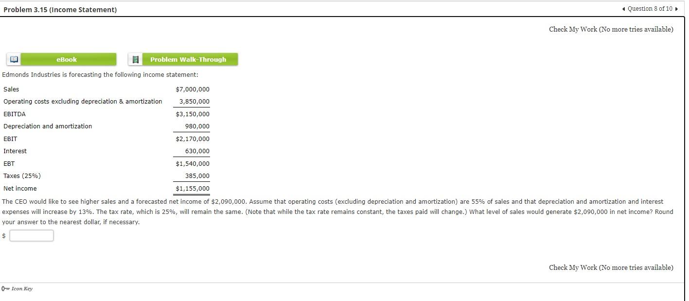 please solve will thumbs up if correct Check My Work (No more