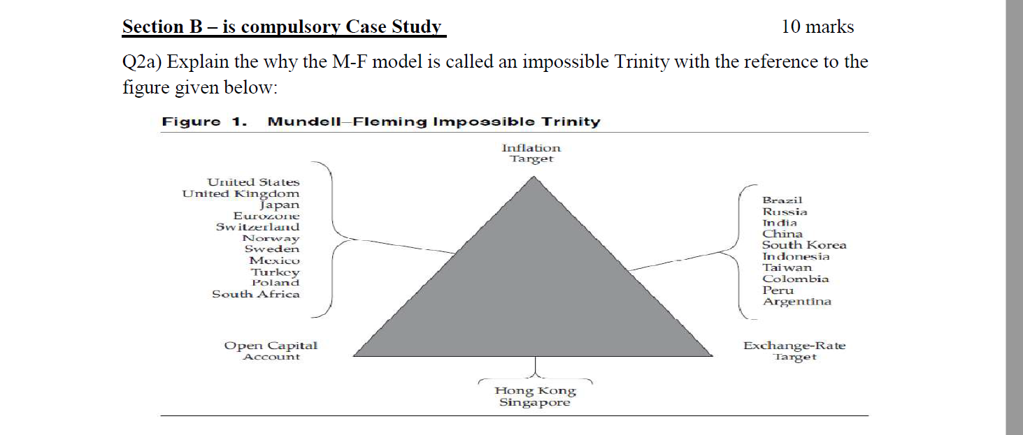  Section B - is compulsory Case Study 10 marks Q2a) Explain