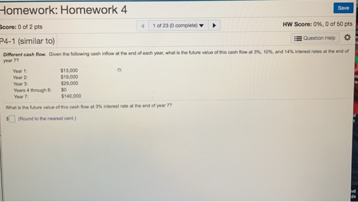 Show explanation too please Homework: Homework 4 Save HW Score: 0% ,