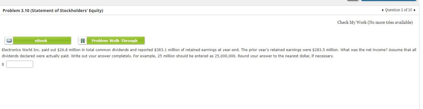 please solve will thumbs up if correct Check My Work (No more