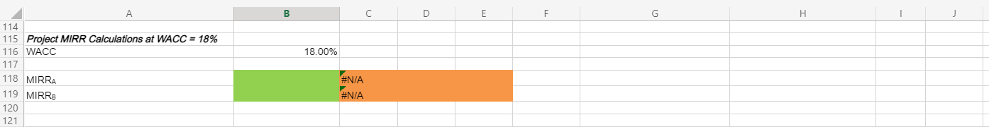 4 5 6 Project A 7 8 Project B 9 10 11