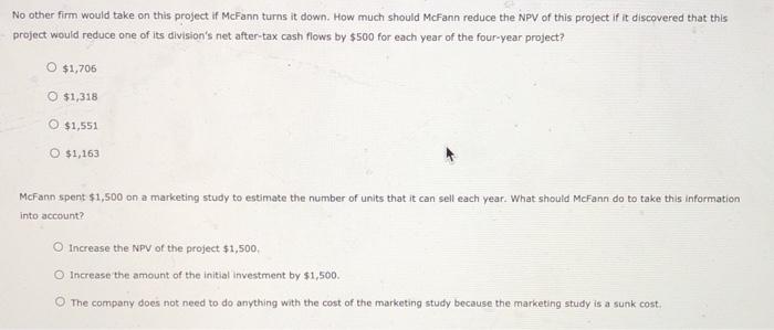 an investment that will have the following sales, variable costs, and fixed