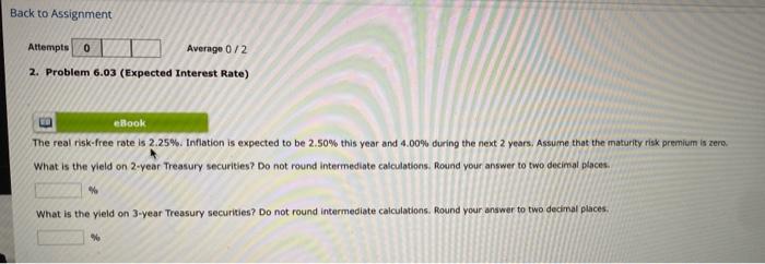  2. Problem 6.03 (Expected Interest Rate) The real risk-free rate is