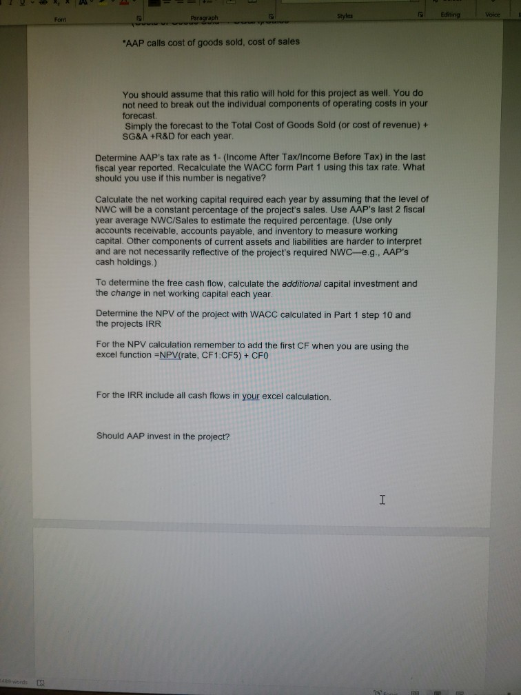 AAP should invest in a new stores so you need to determine