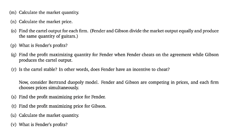 (h) through (v). Game Theory I am posting the whole question for