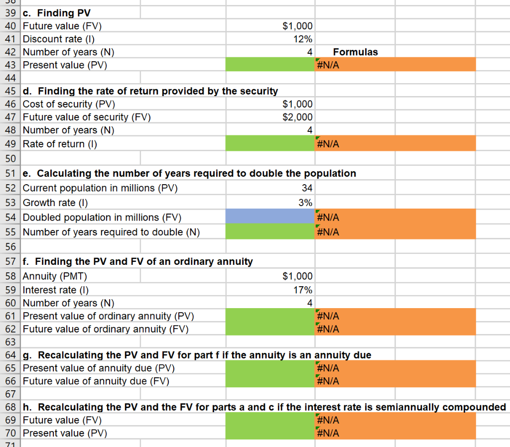 the spreadsheet and perform the required analysis to answer the questions below.