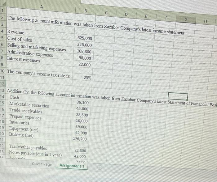  1 B C D E F G H 2 The following