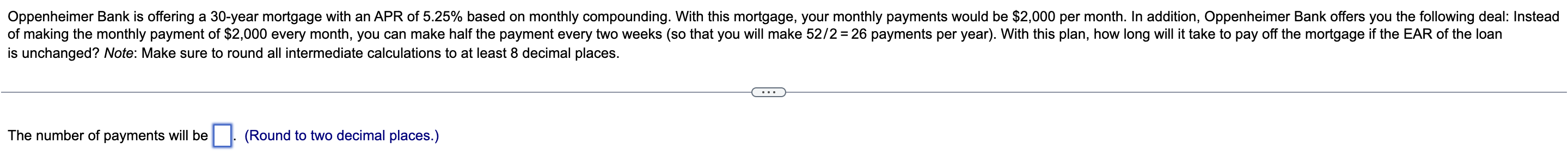  is unchanged? Note: Make sure to round all intermediate calculations to