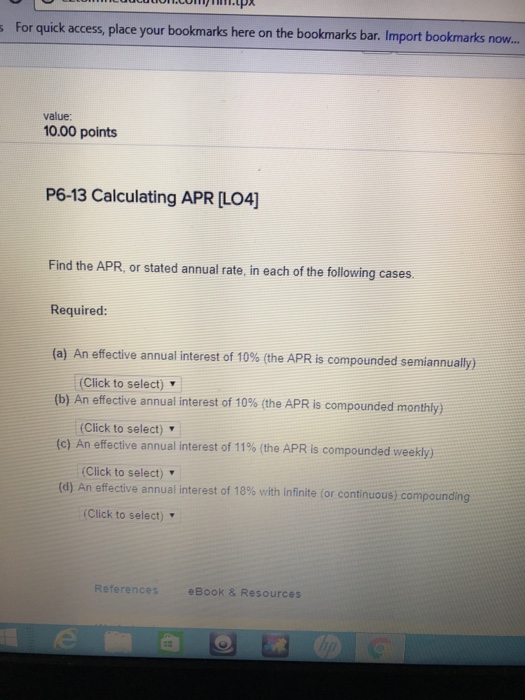  For quick access, place your bookmarks here on the bookmarks bar.