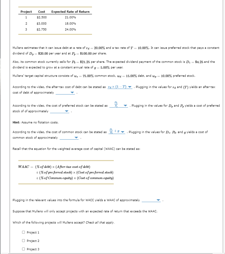  Mullens estimates that it can issue debt at a rate of