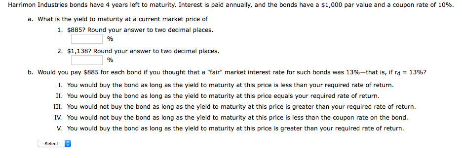 bonds have a maturity of 12 years with a $1,000 face value,