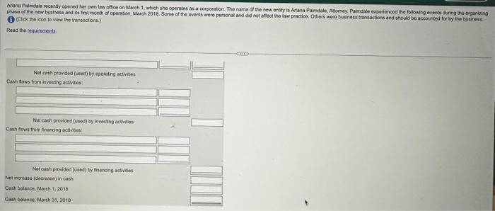 cetaned eamengs Review the ending tolancis of the accouns trom Requirement 1