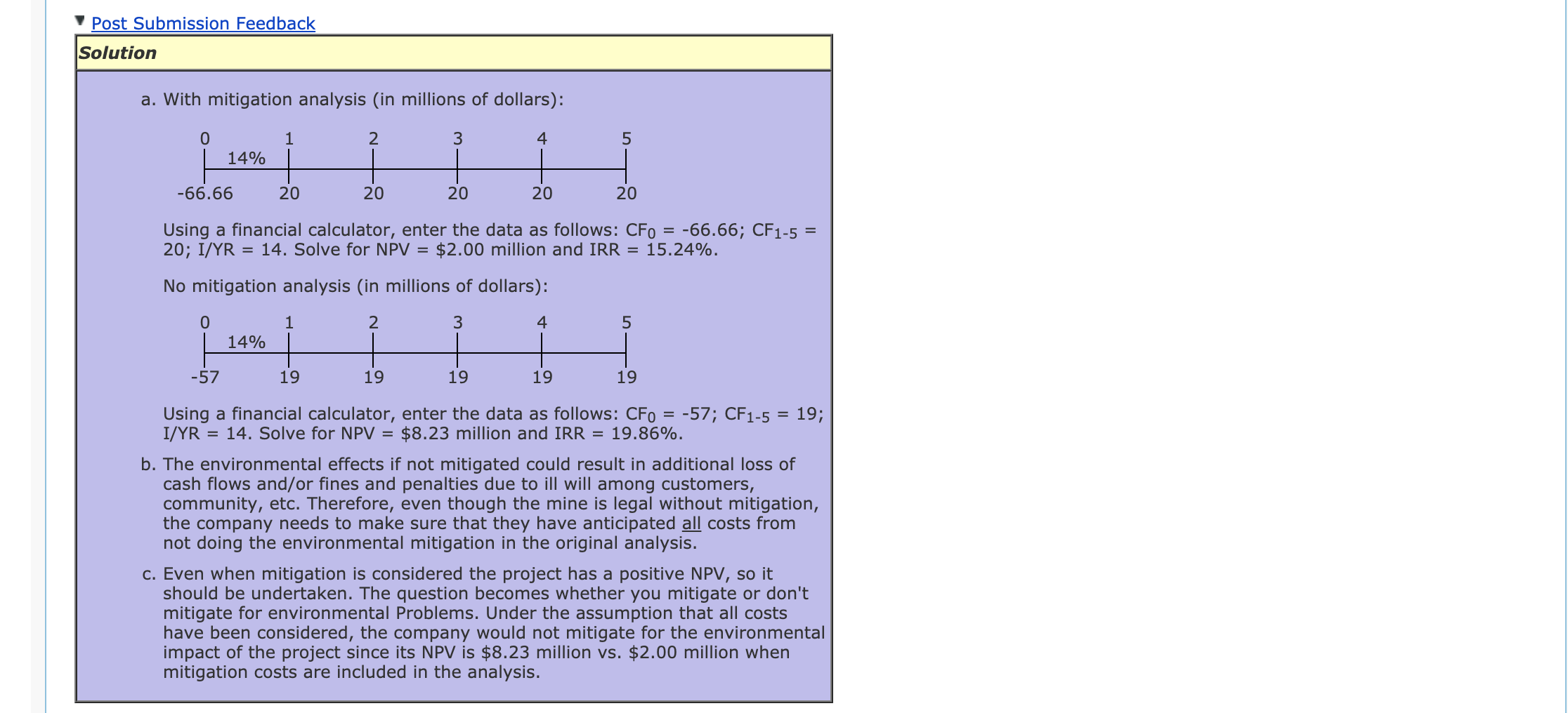 ETHICAL CONSIDERATIONS A mining company is considering a new project. Because the