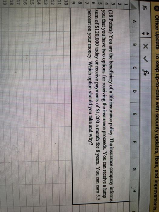  office Update to keep up-to-date with security updates, fixes, and improvements,