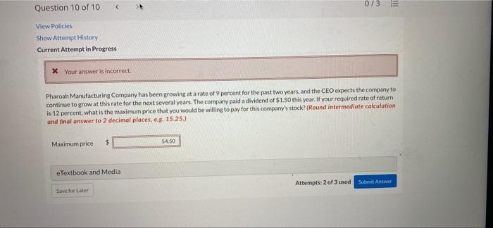  Question 10 of 10 073