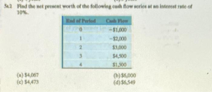 solve using excel step by step 582 Find the net present worth