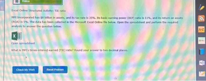 is $25000, its interest expense is $5000, and its tax rate is