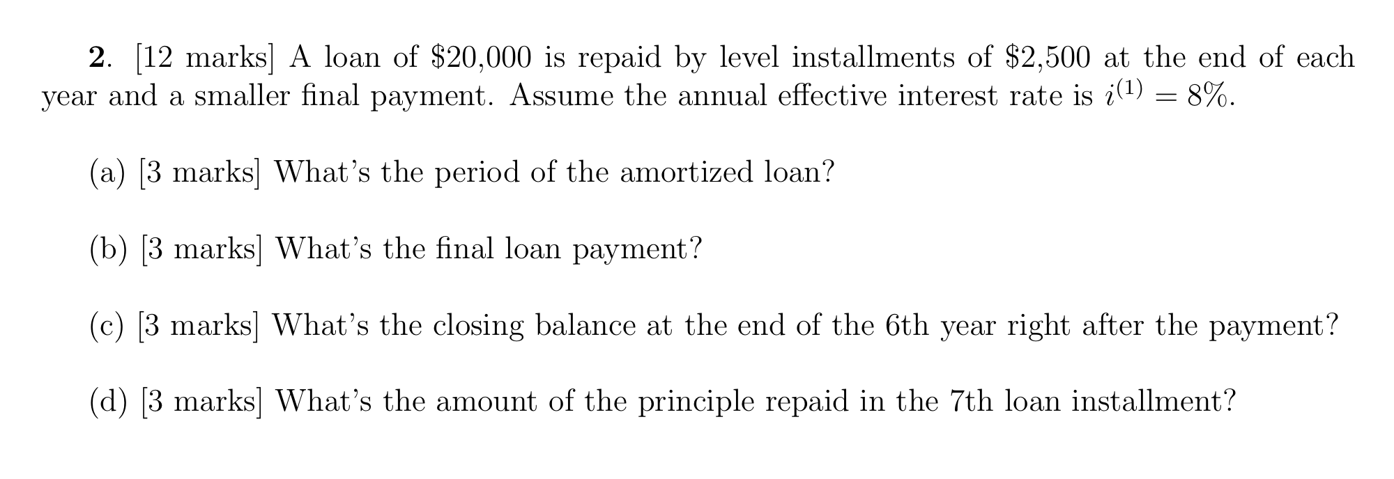 PLEASE DONT WRITE THIS IN EXCEL, PLEASE BY TYPING OR HANDWRITING, Thanks!