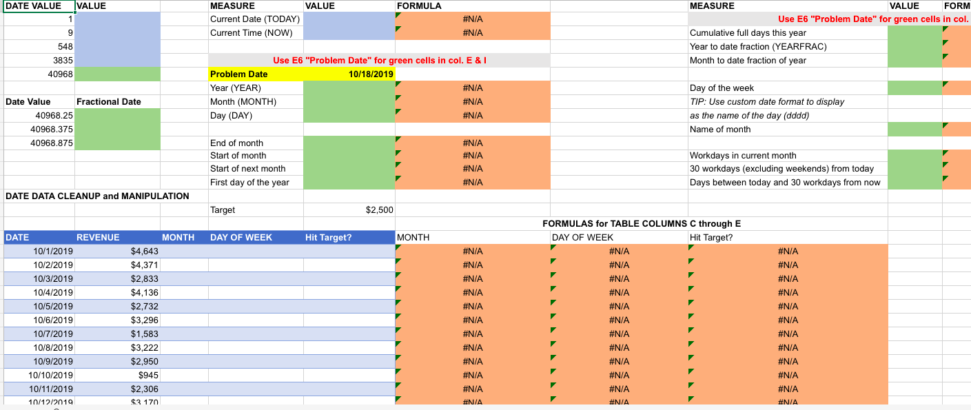 n cells A2:A6 you will find numbers. We would like to change