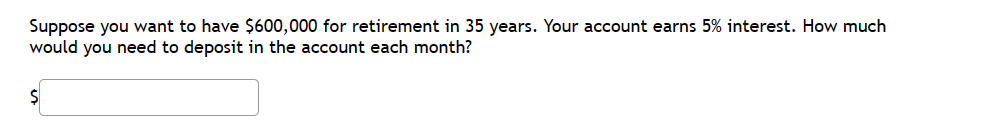 $500,000 saved for retirement. Your account earns 10% interest. How much will