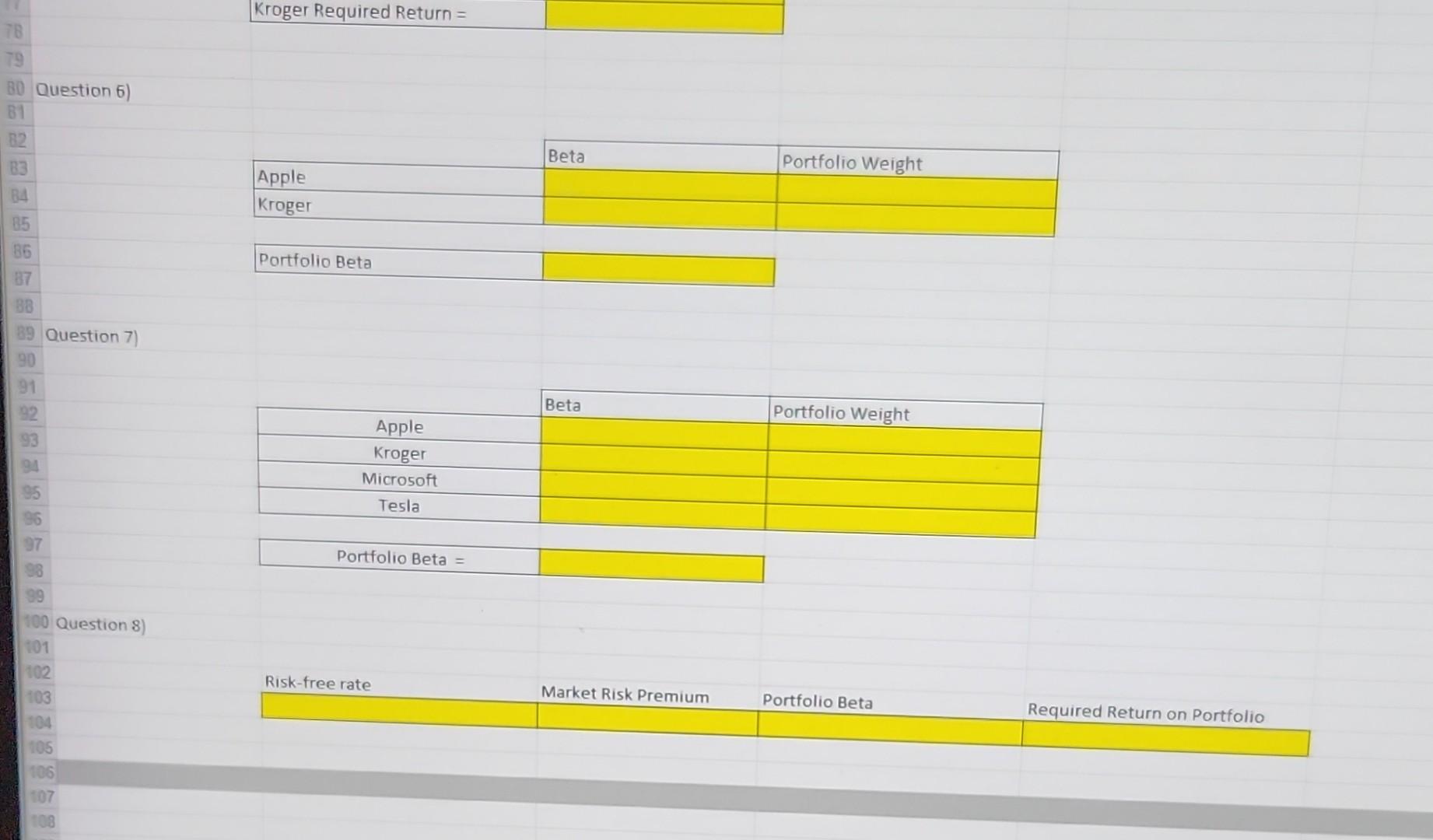  I need the function/cell equations on how you got the answer