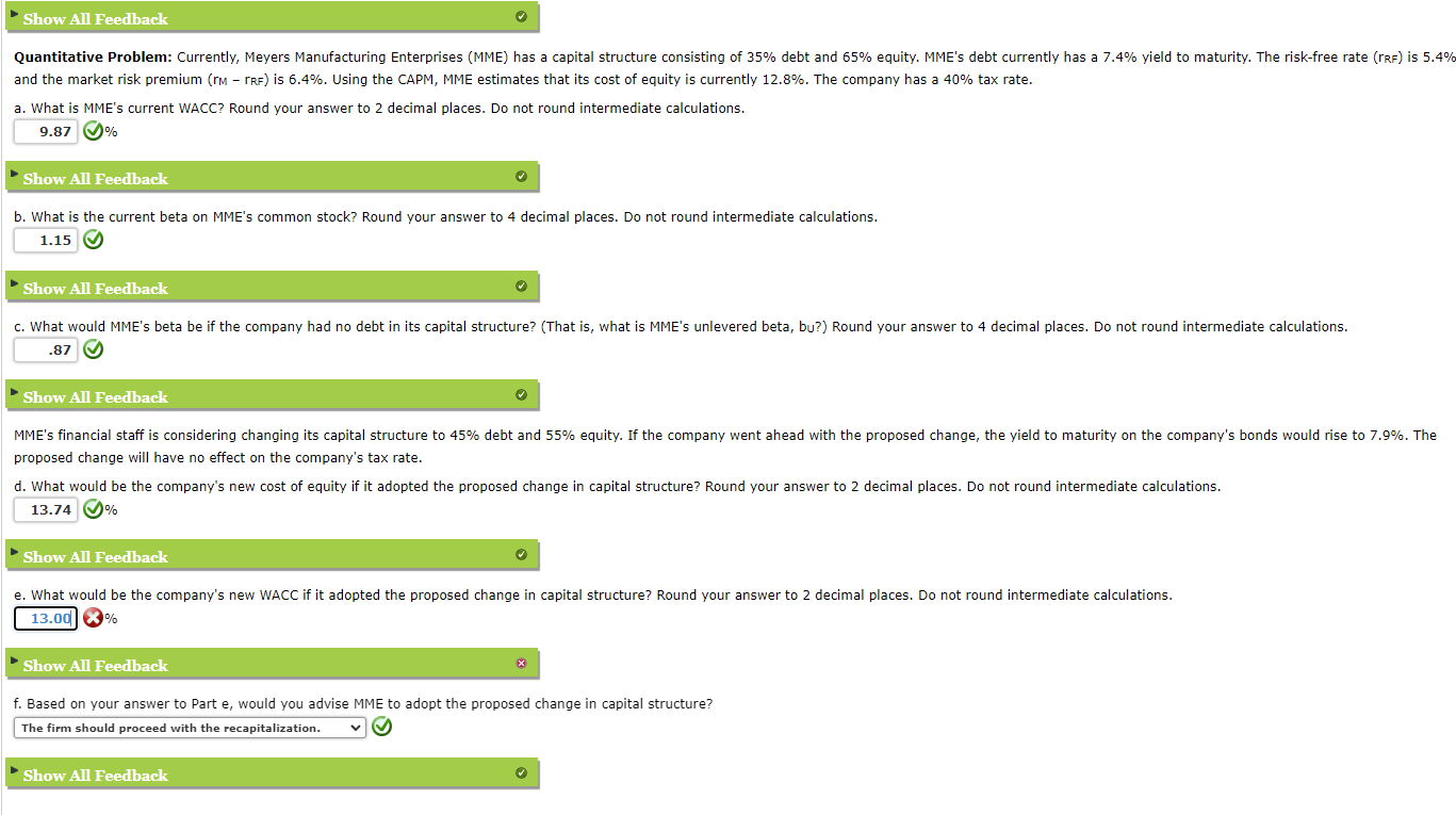 What is the answer for E/ Please solve and explain Show All