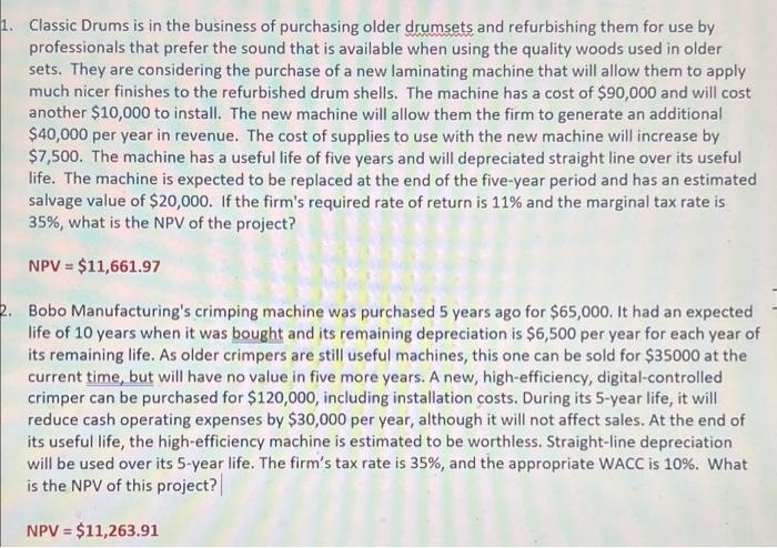Using this template, show how to get NPV in Excel. 1. Classic