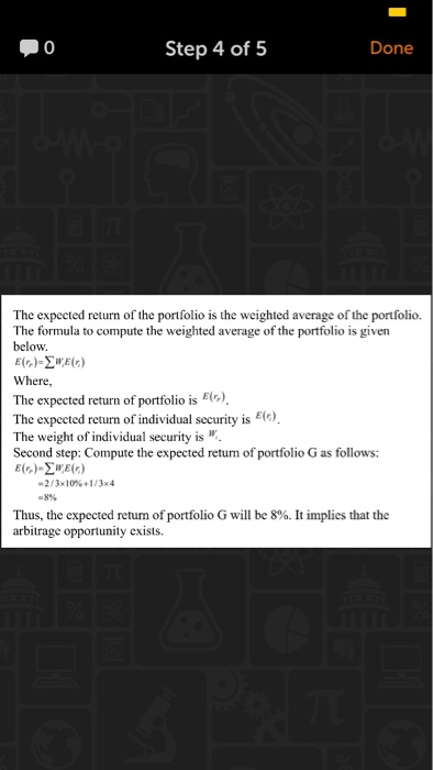5 Done Treynor ratio measures the return earned in excess of return