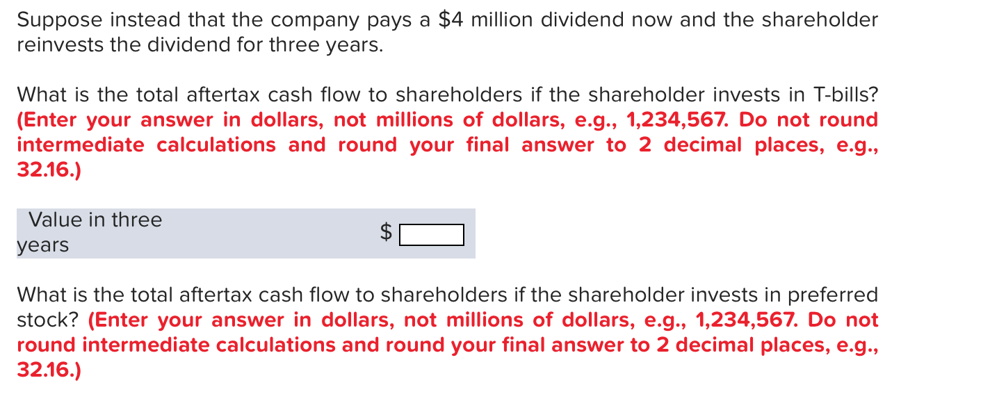 after taxes have been paid. NBM has two choices to make use