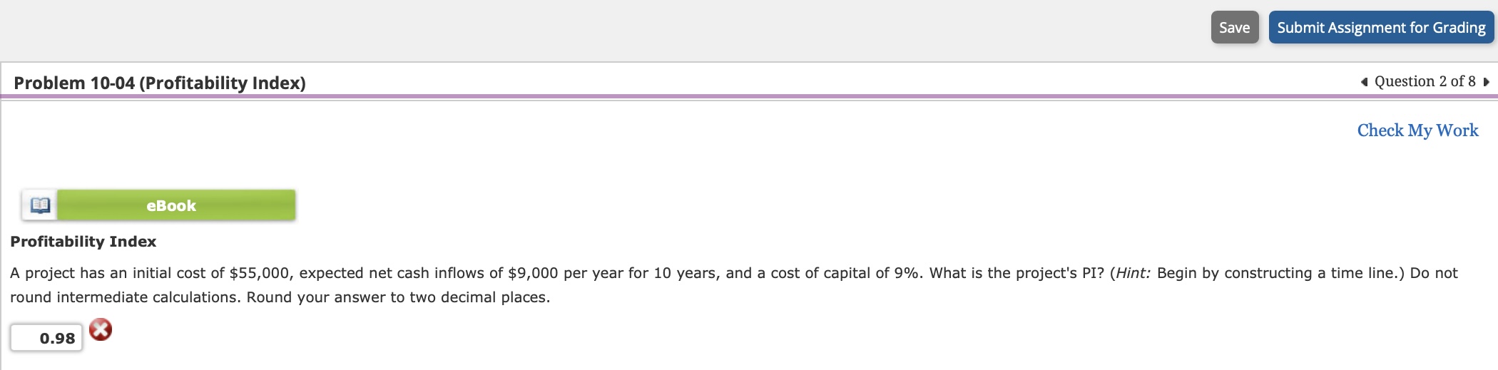 round intermediate calculations. Round your answer to two decimal places