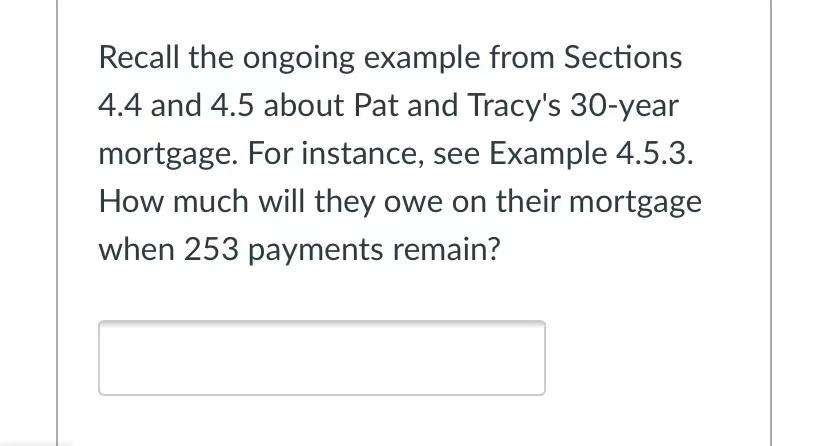  Recall the ongoing example from Sections 4.4 and 4.5 about Pat