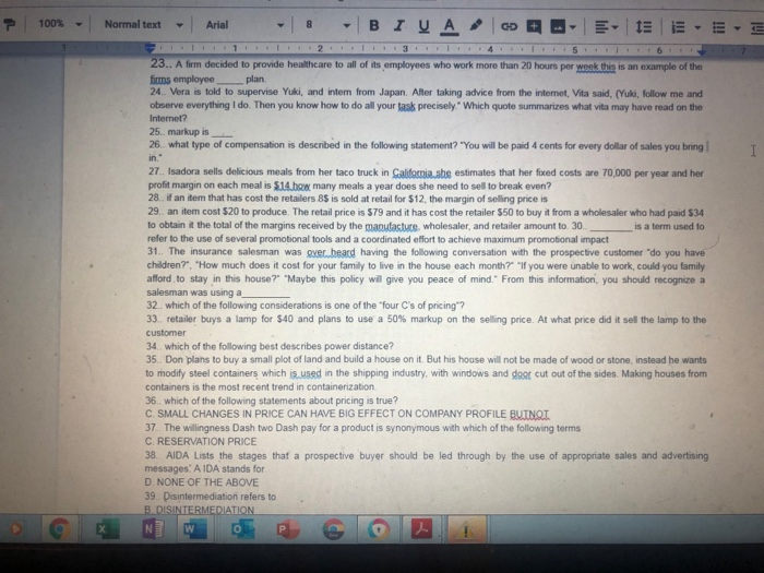  100% 1 ... 1 in- Normal text Arial 8 BIU A