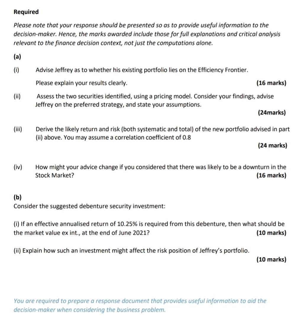the key issues and provides a well-balanced advisory document. Jeffrey Jones has