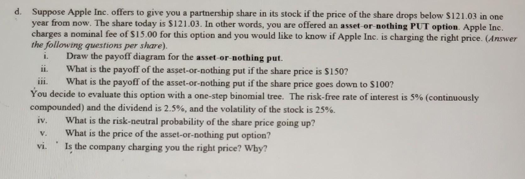 for Apple Inc. (AAPL) stock, which ended trading at US$121.03 (-$0.93; -0.76%)