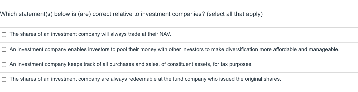 Can i get help, i always upvote Which statement(s) below is (are)