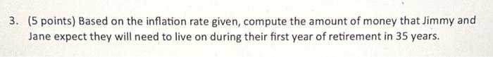  3. (5 points) Based on the inflation rate given, compute the