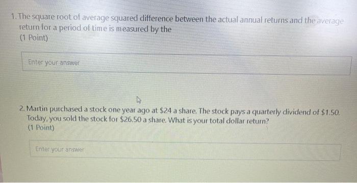  1. The square root of average squared difference between the actual